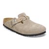 Birkenstock Boston Braided Suede Leather - Taupe